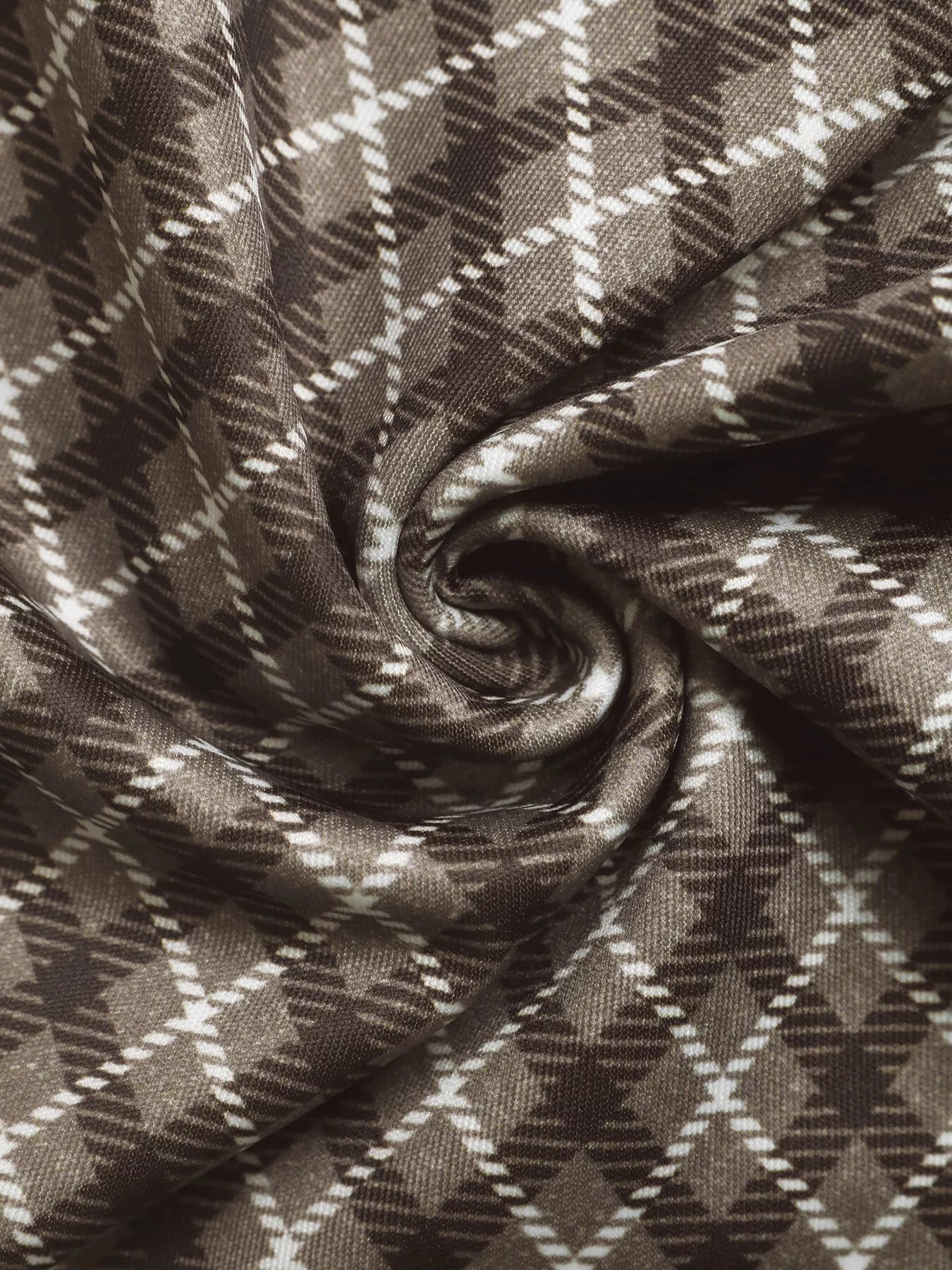 Plaid High Waisted Wide Leg Pants