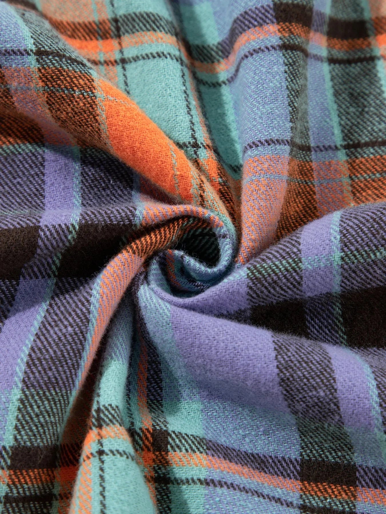 Oversized Plaid Button Up Long Sleeve Shirt