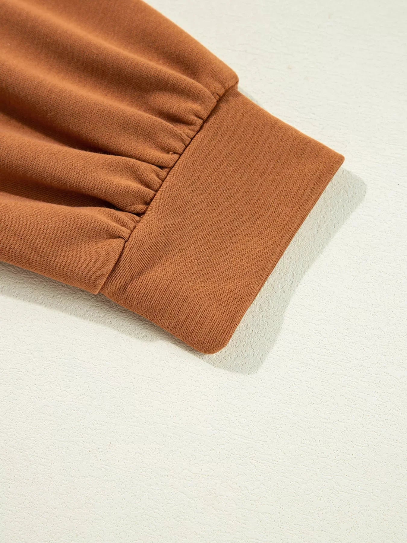 Notched Long Sleeve Oversized Happy Halloween Graphic Sweatshirt