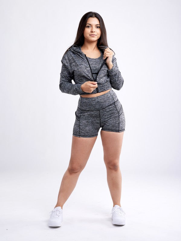 ZipFit Active Crop Hoodie - Free Shipping!