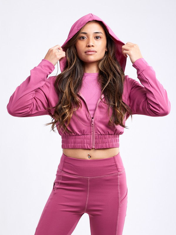 ZipFit Active Crop Hoodie - Free Shipping!