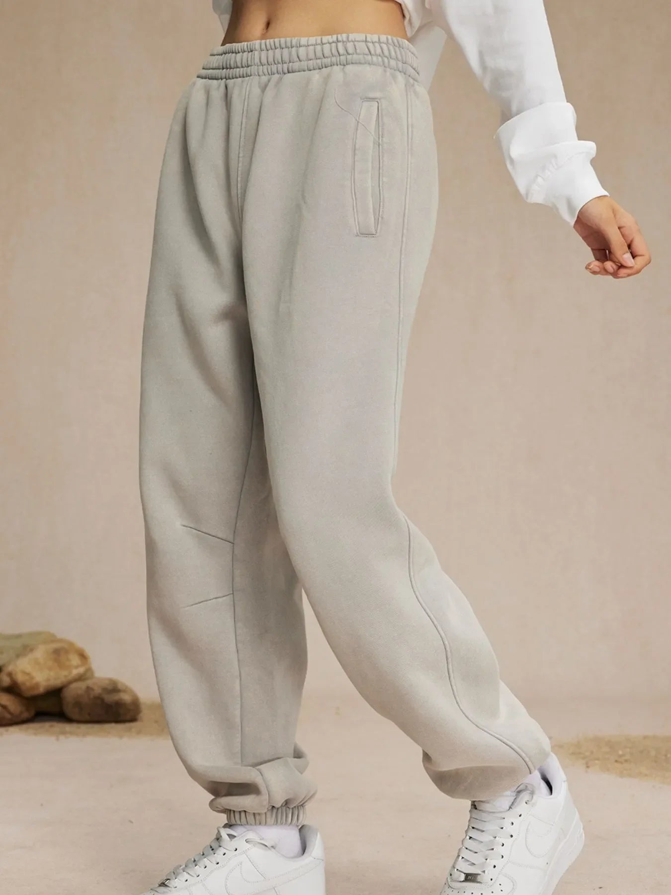 Men's Casual Elastic Waist Cotton Sweatpants