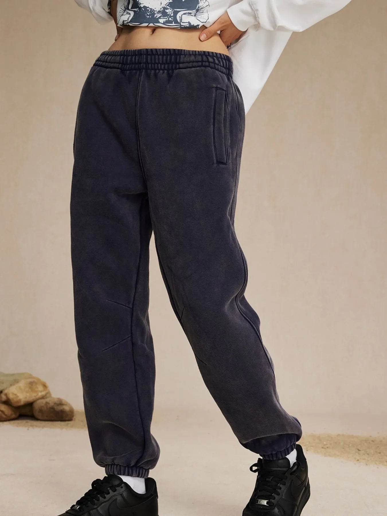 Men's Casual Elastic Waist Cotton Sweatpants