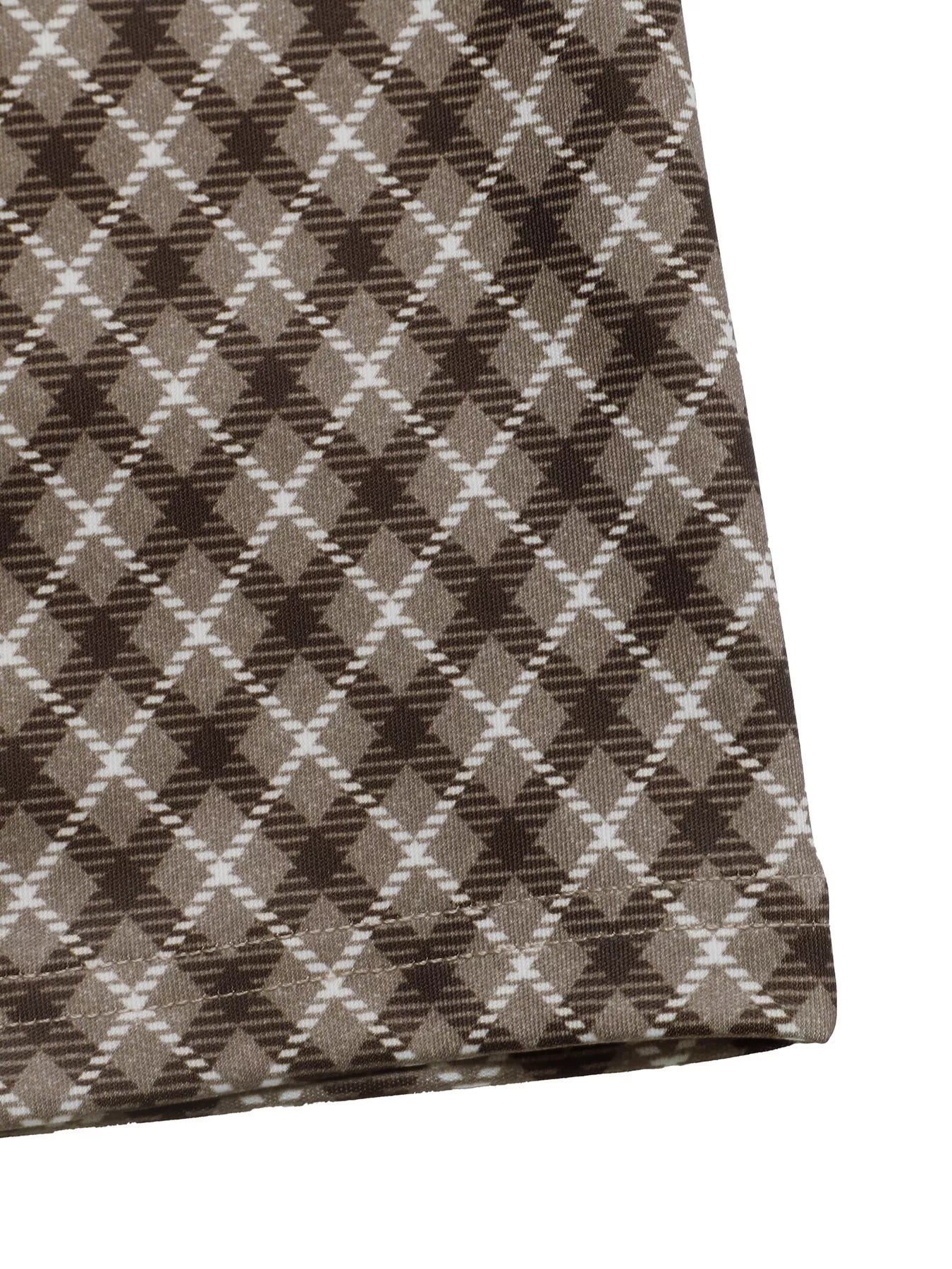 Plaid High Waisted Wide Leg Pants