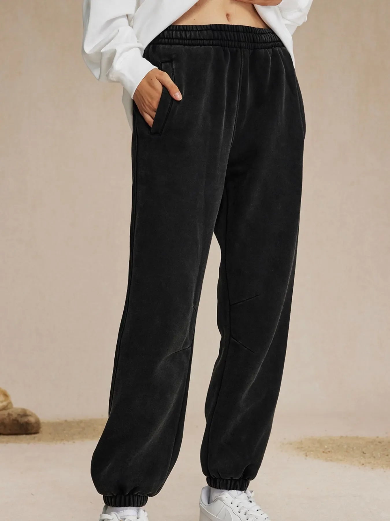 Men's Casual Elastic Waist Cotton Sweatpants