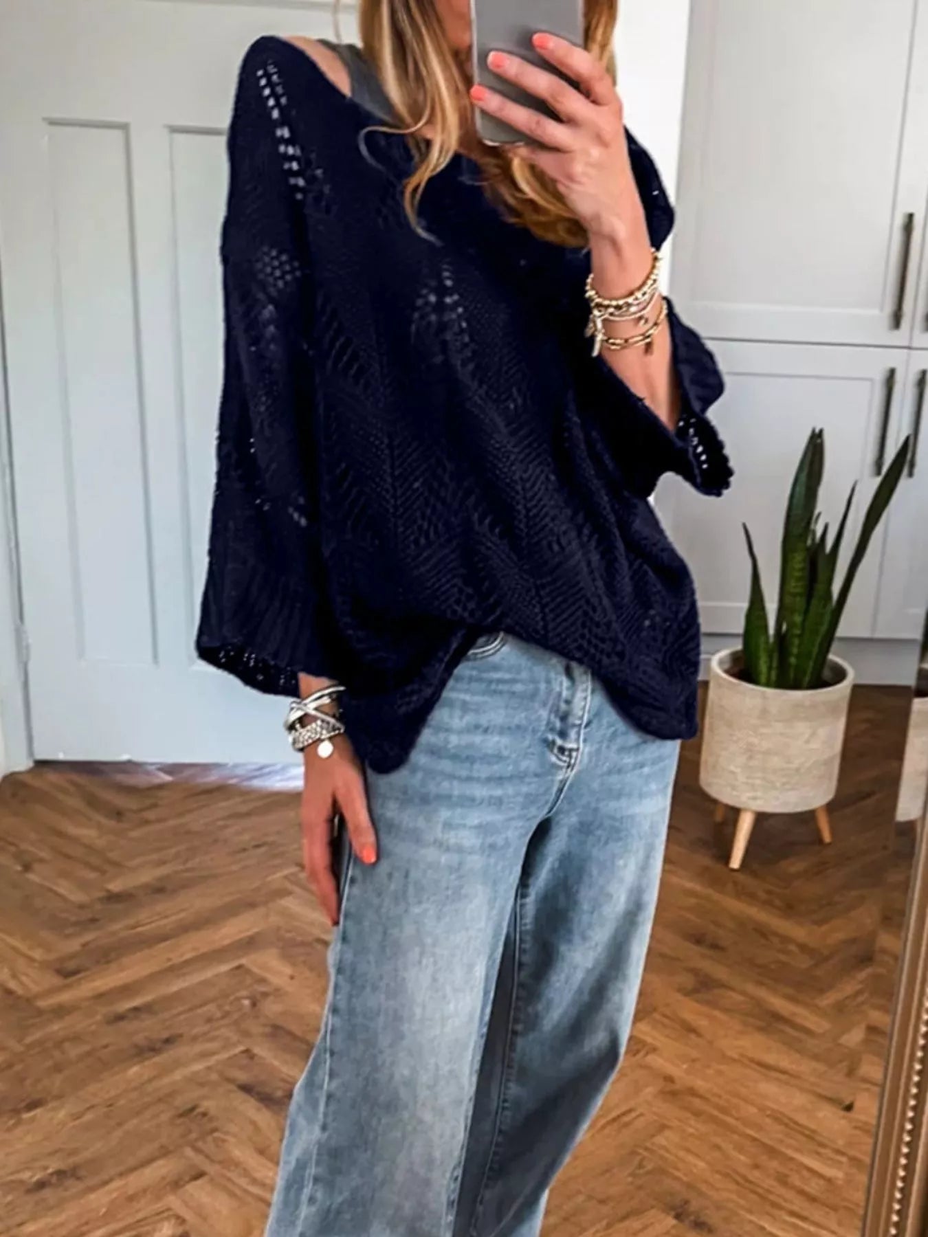 Crochet Long Sleeve Sweater