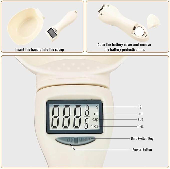 Digital Kitchen Scale – LCD Measuring Spoon