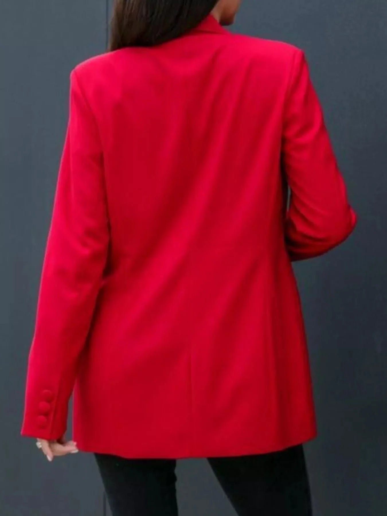 Double-Breasted Long Sleeve Blazer