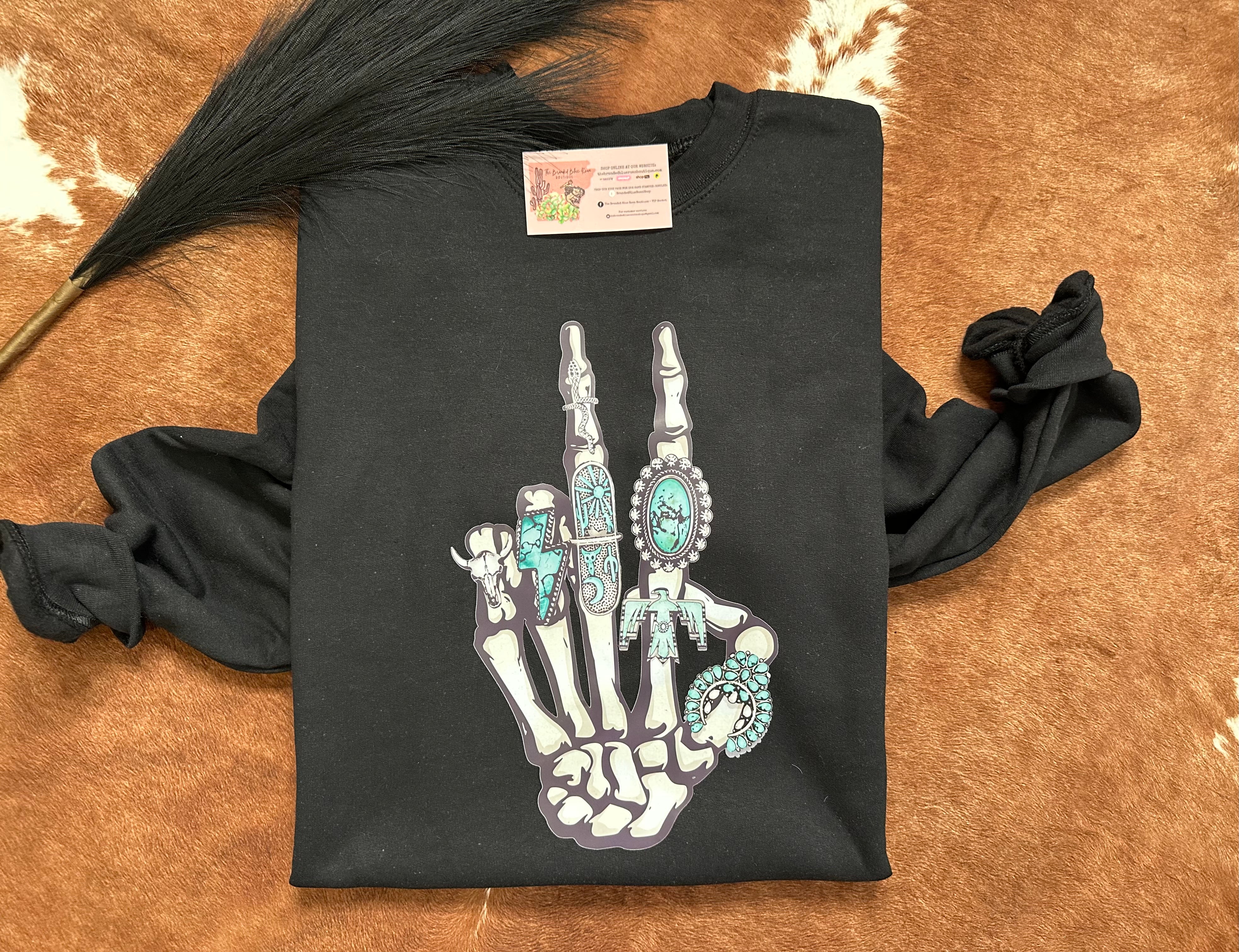 Skellie Turquoise Hand Wearable – The Violet Valkyrie