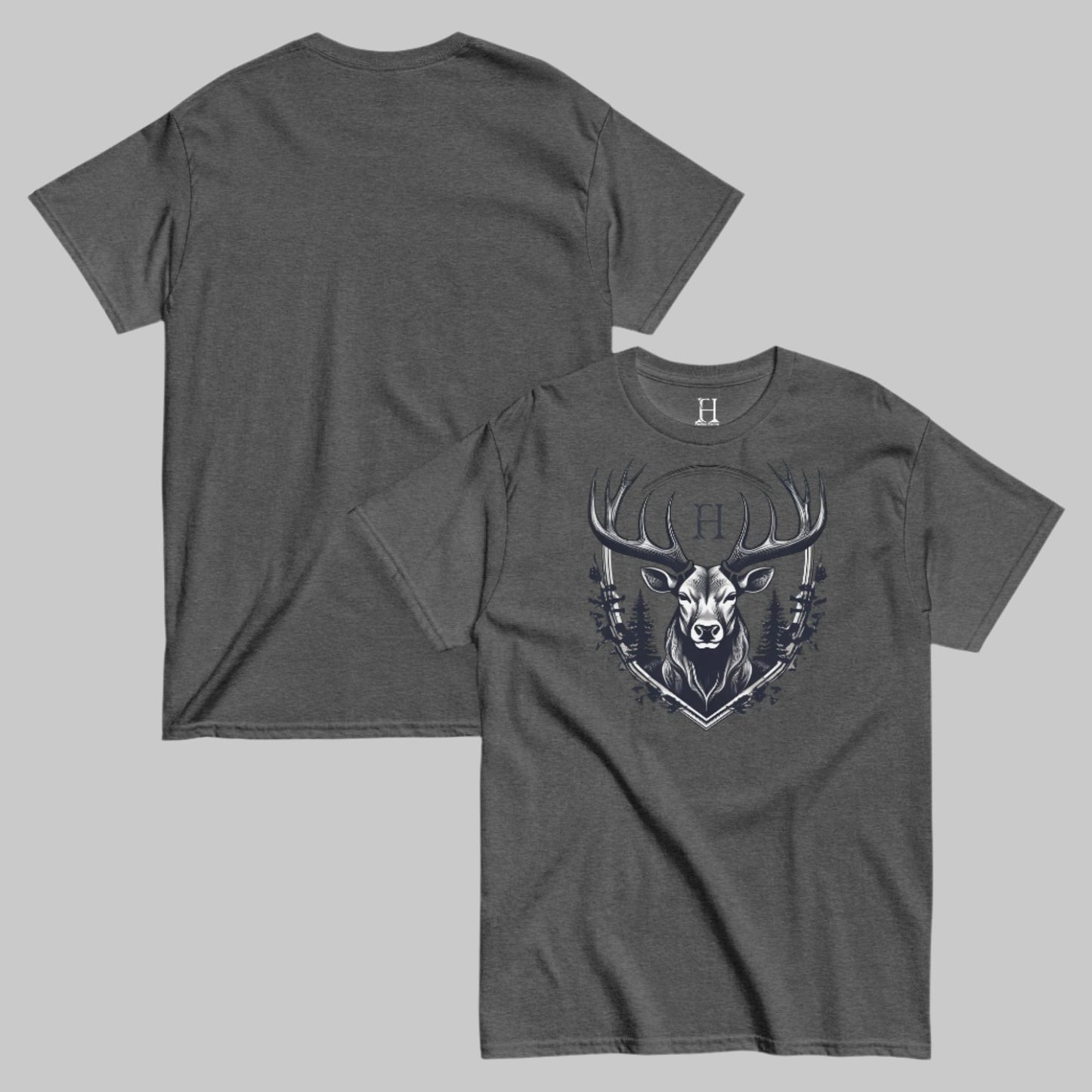 Men's Shadowed Buck Crest Hunting Tee