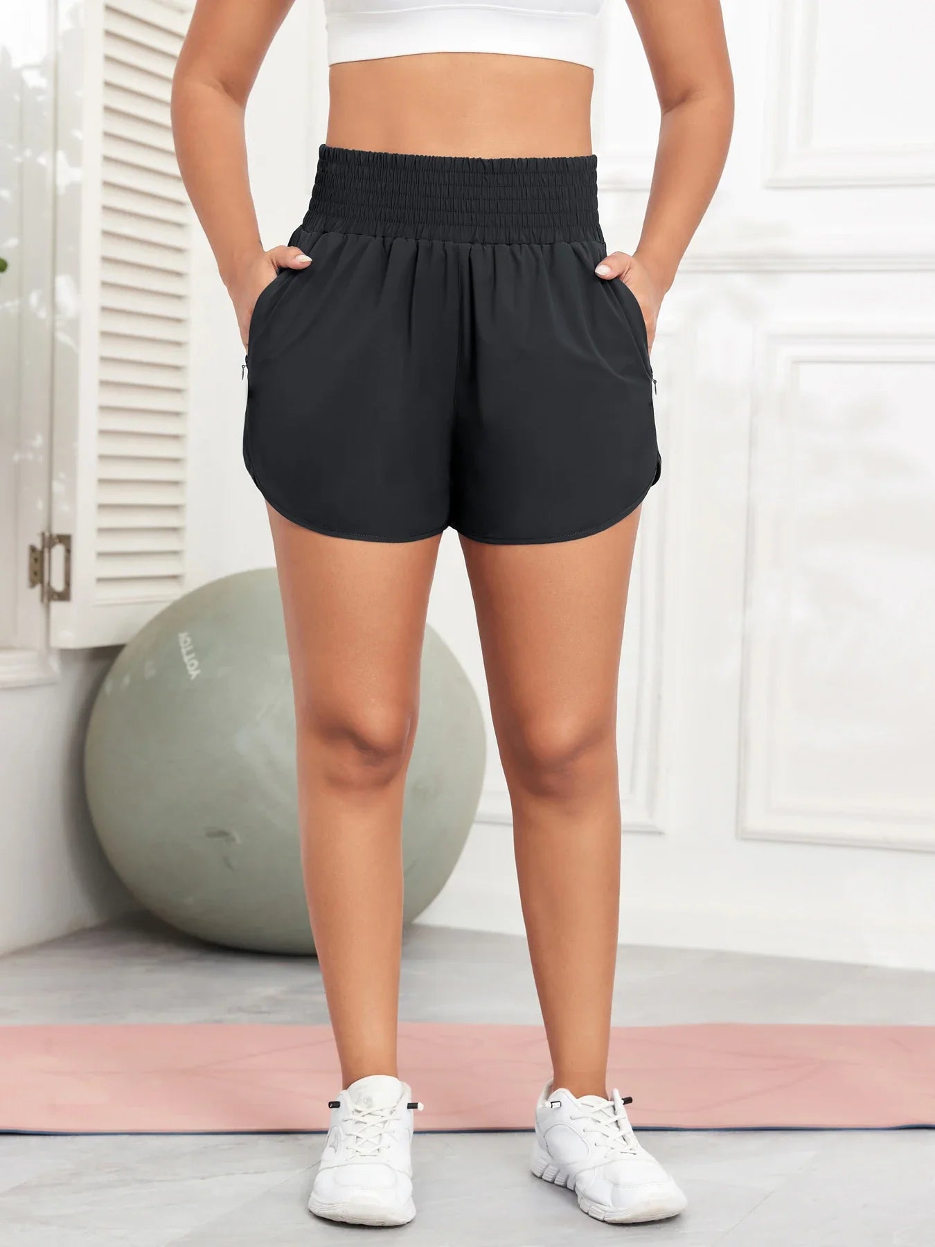 Zipper Pocket Sport Shorts