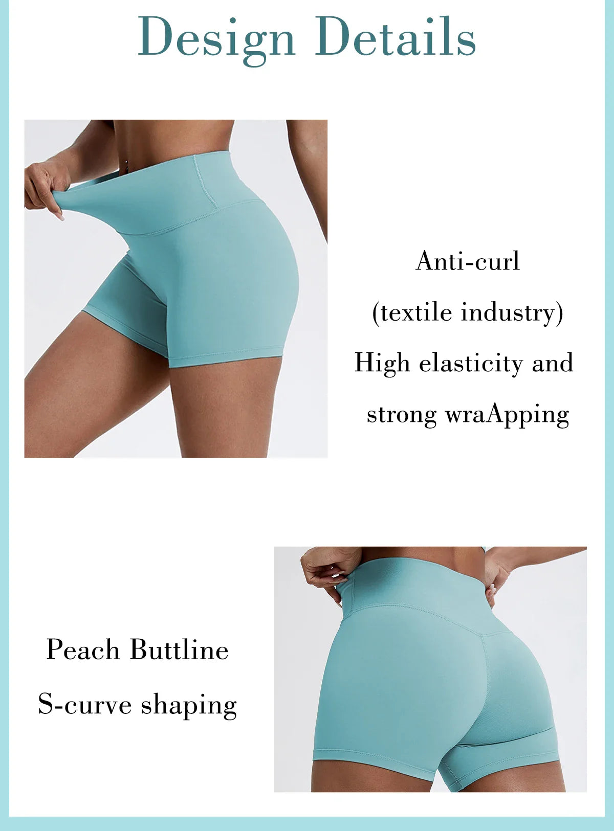 Women's Buttock Lift Gym Leggings Shorts