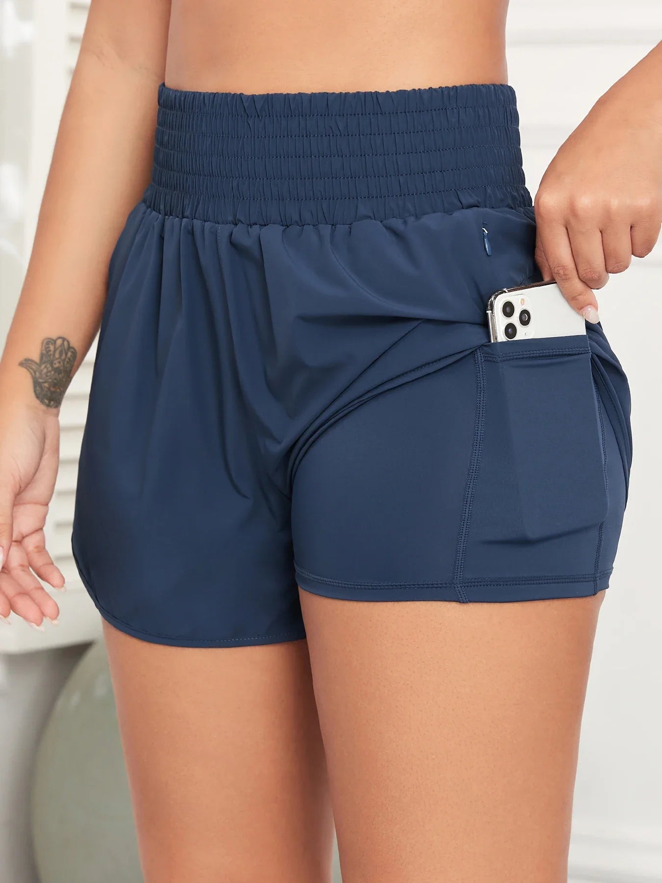 Zipper Pocket Sport Shorts