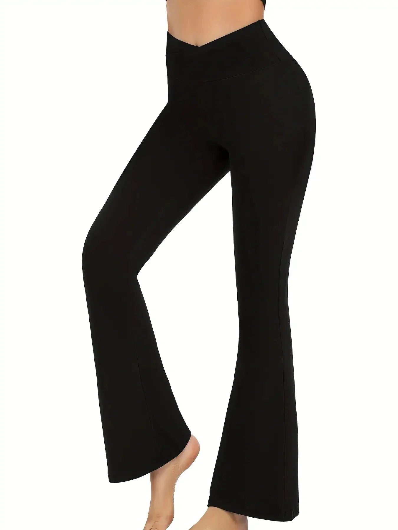 Crossover Flare Leggings for Women