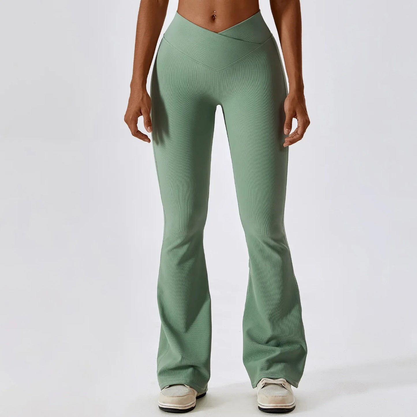 FlareFit High-Waist Yoga Trousers for Women