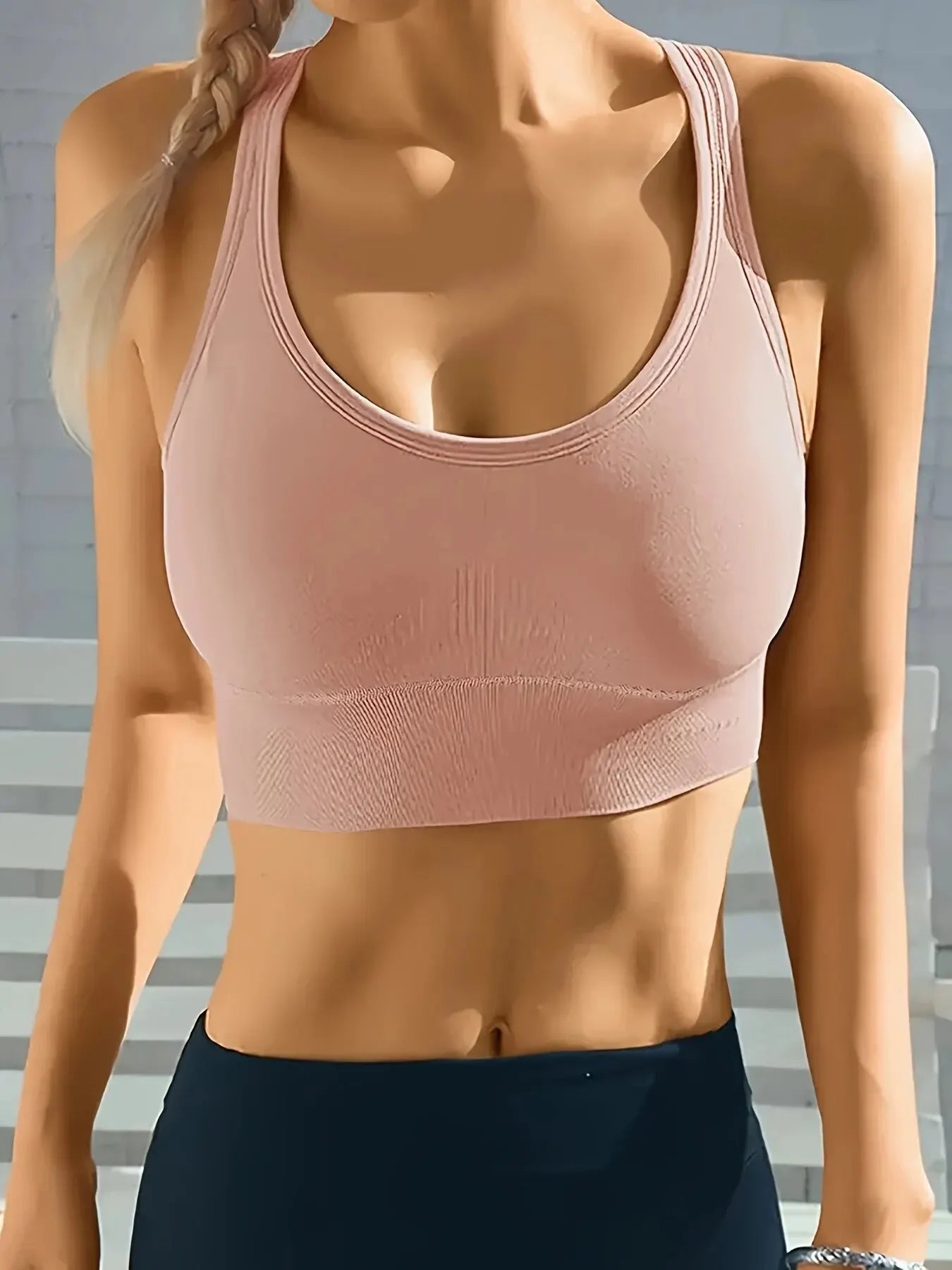 Sports Seamless Comfy & Breathable Push Up Tank