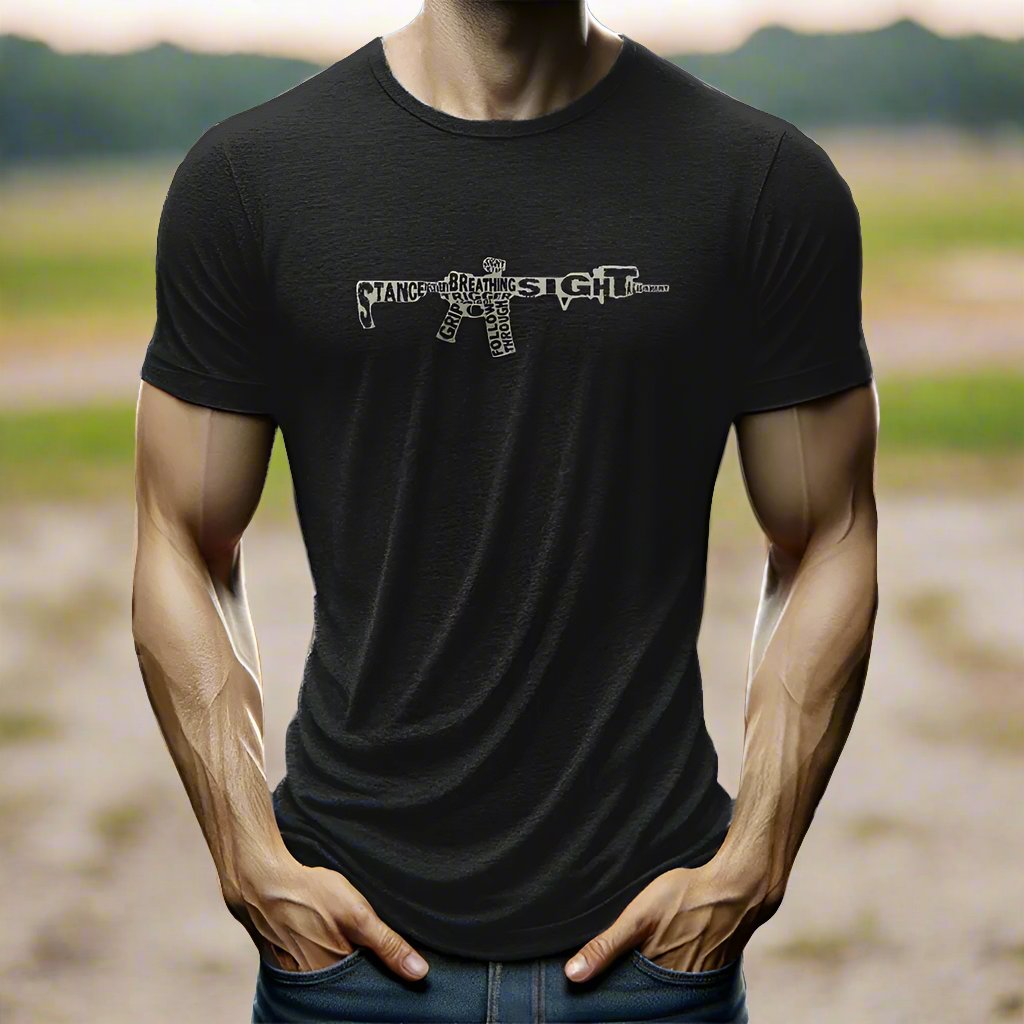 Rifle Fundamentals T-Shirt ($10-DOLLAR TEE - BLACK)