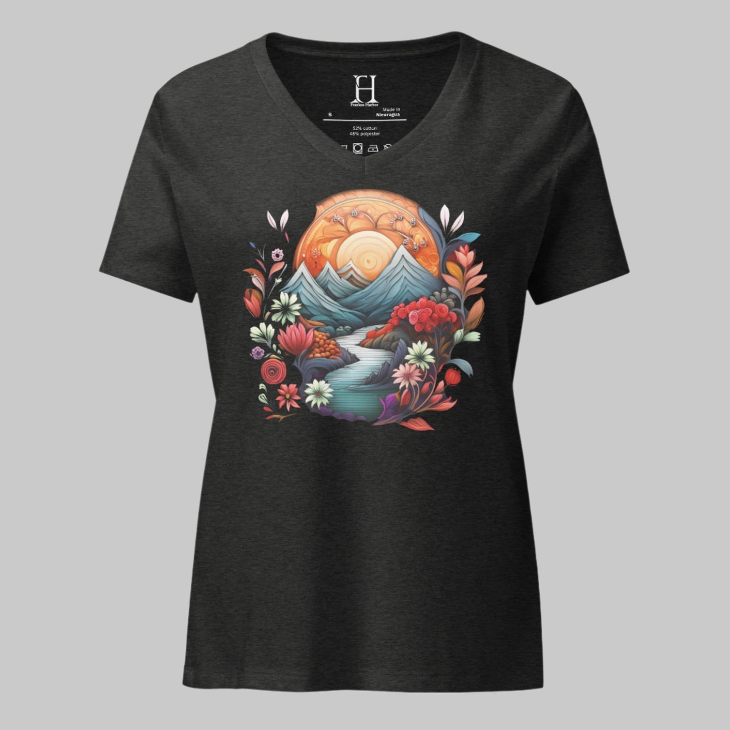 Women’s Plant Mountain Relaxed V-neck Tee