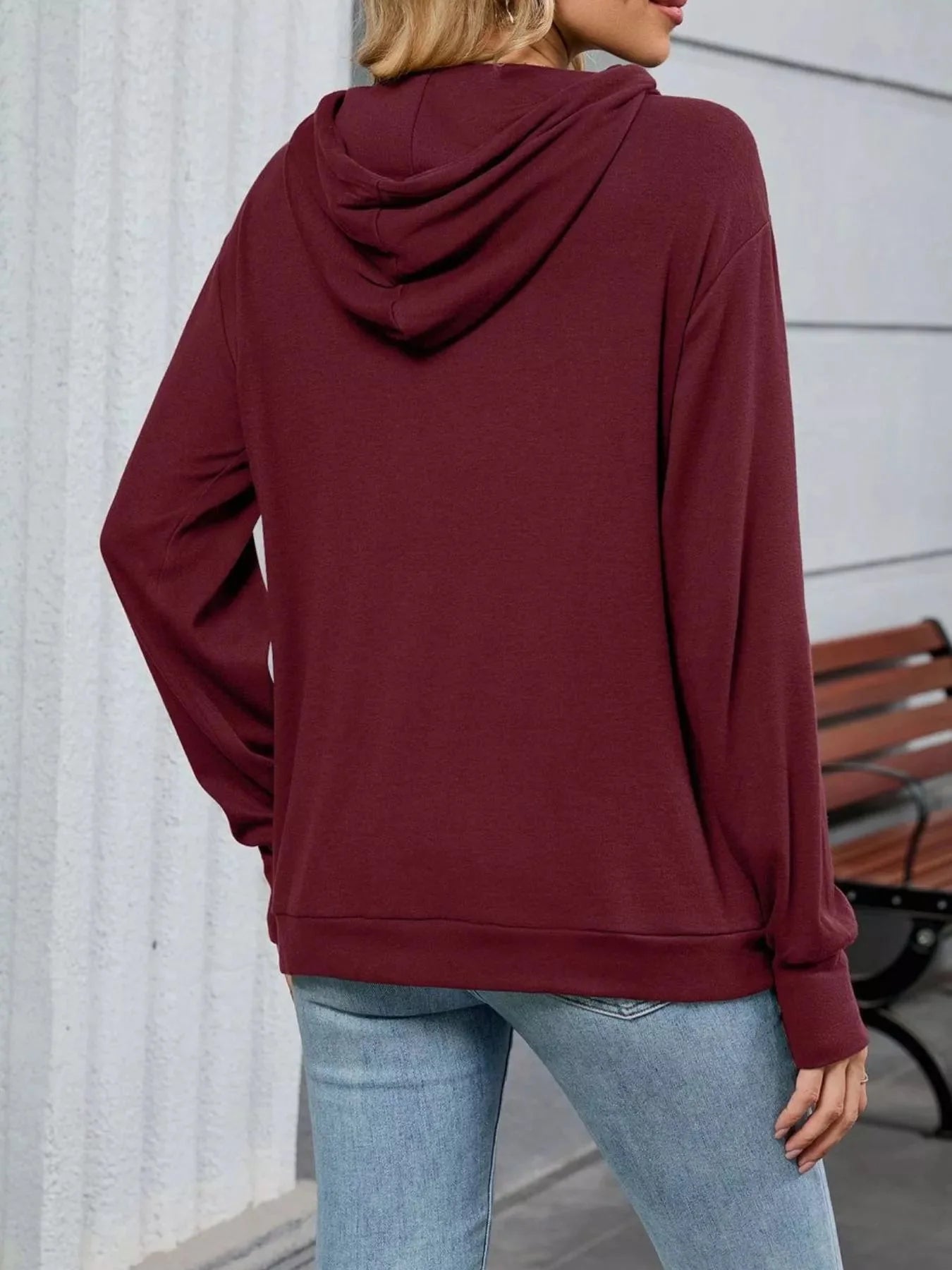 Mama Bear Drawstring Womens Long Sleeve Hoodie