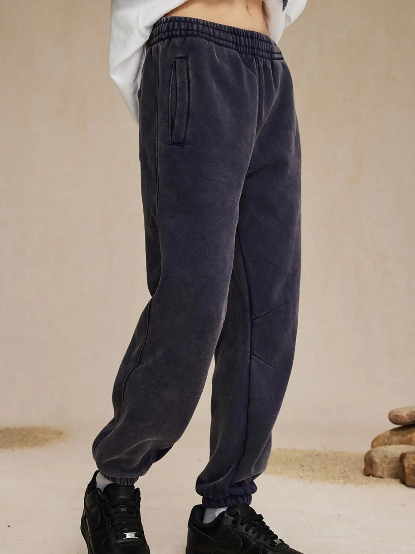 Men's Casual Elastic Waist Cotton Sweatpants
