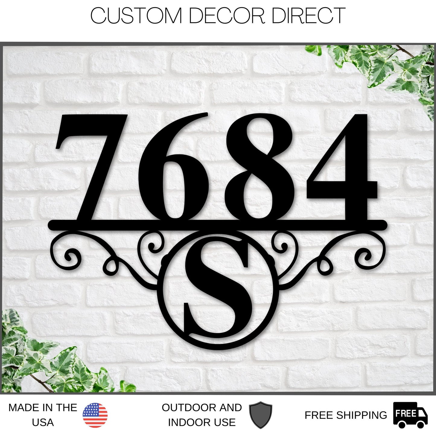 Metal House Number Sign, Address Plaque, Address Number Sign, Metal Address Sign, Numbers, Personalized Number, Housewarming gifts, Custom