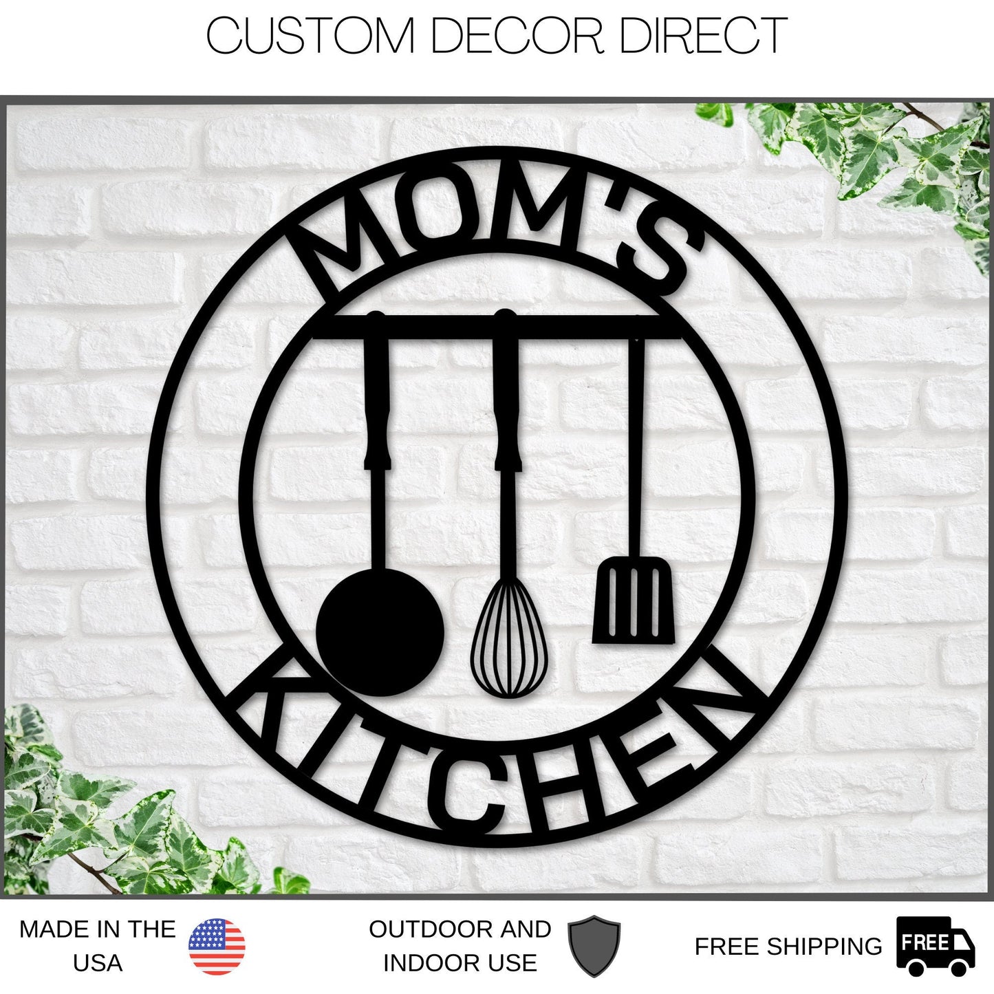 Black Friday, Cyber Monday Sale, Custom Kitchen Sign, Personalized Kitchen Sign, Metal Kitchen Sign, Kitchen Gift, Kitchen Decor, For Her
